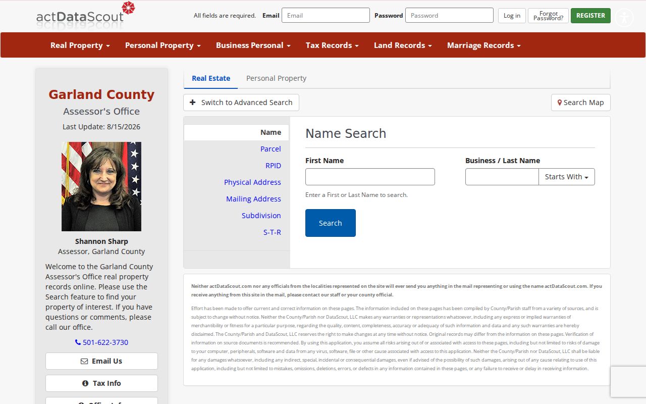 Hot Springs residents directory Garland property search