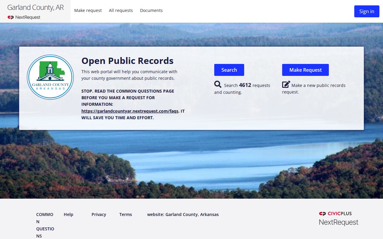 Hot Springs residents directory Garland public records request