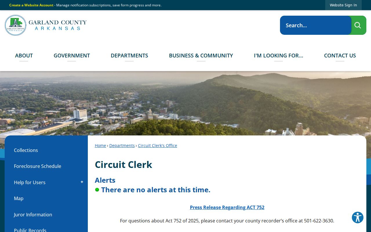 Hot Springs previous residents Garland County Circuit Clerk source